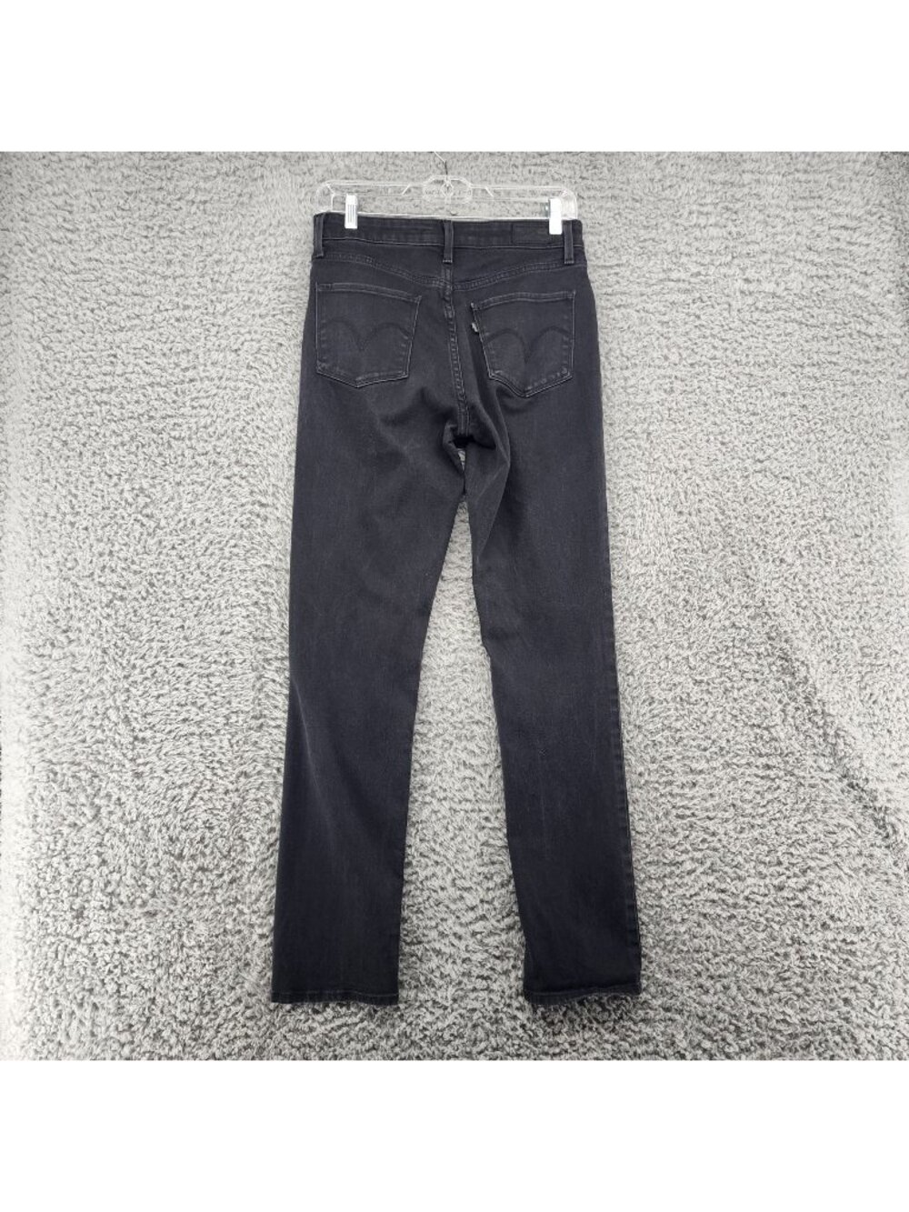 Levis Jeans Womens 4 Black Stretch Denim Mid Rise Skinny *Read*